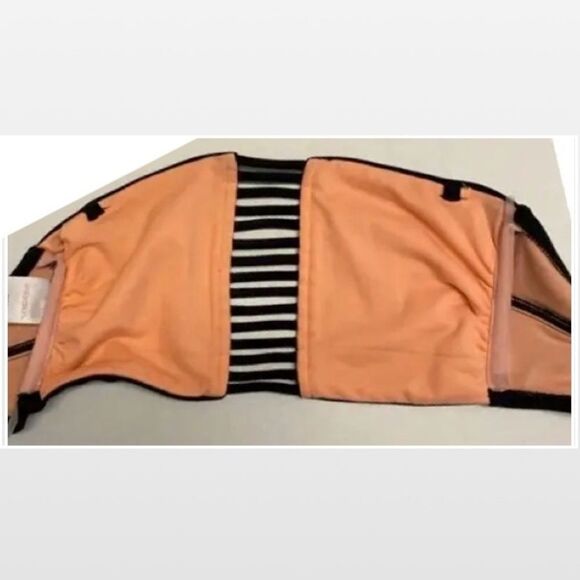 Xhilartion Swimwear Bikini Bandeau Top Womens Small Petite Black Bathing Suit - Picture 9 of 16